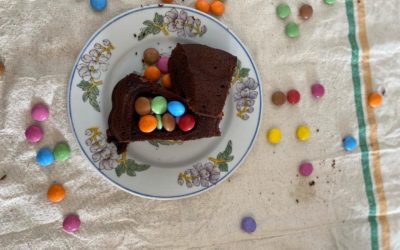GATEAU SURPRISE AU CHOCOLAT ET AUX SMARTIES