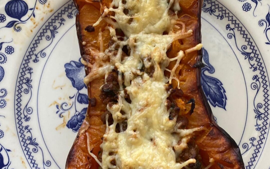 BUTTERNUT FARCIE GRATINE D&rsquo; HALLOWEEN