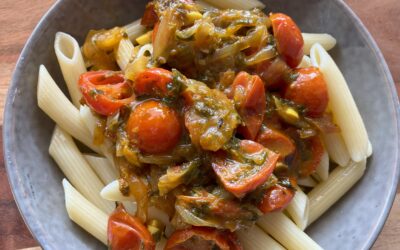SAUCE TOMATES CERISES , OIGNONS CONFIT